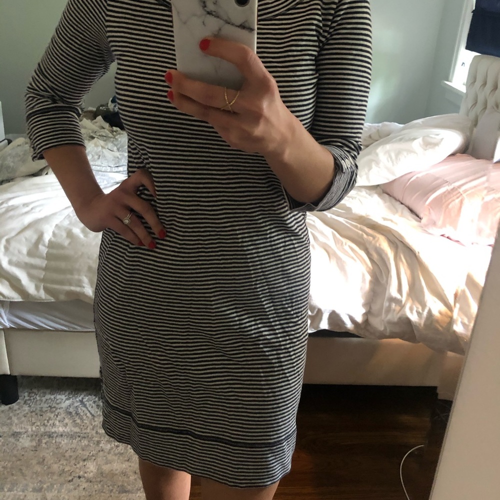 Striped cotton dress from banana republic